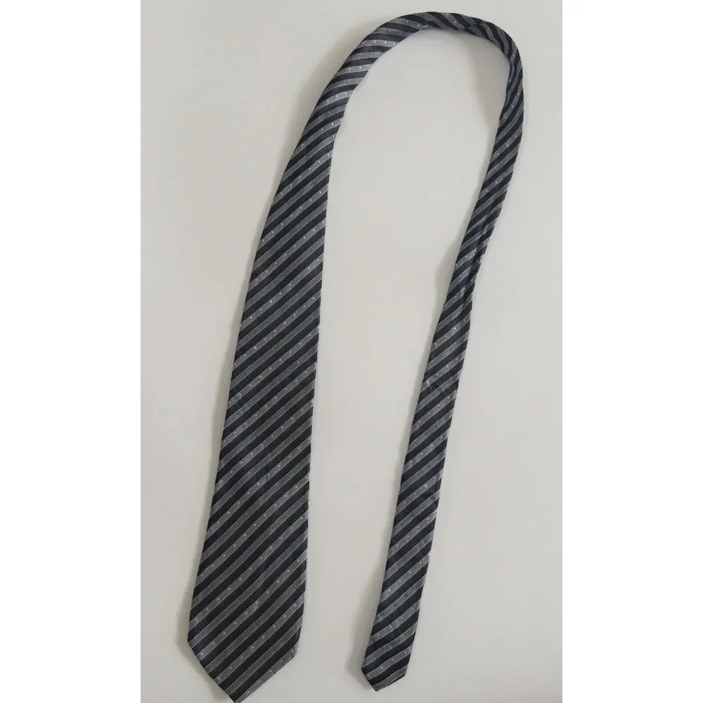 Yves Saint‎ Laurent Necktie YSL Blue And Gray